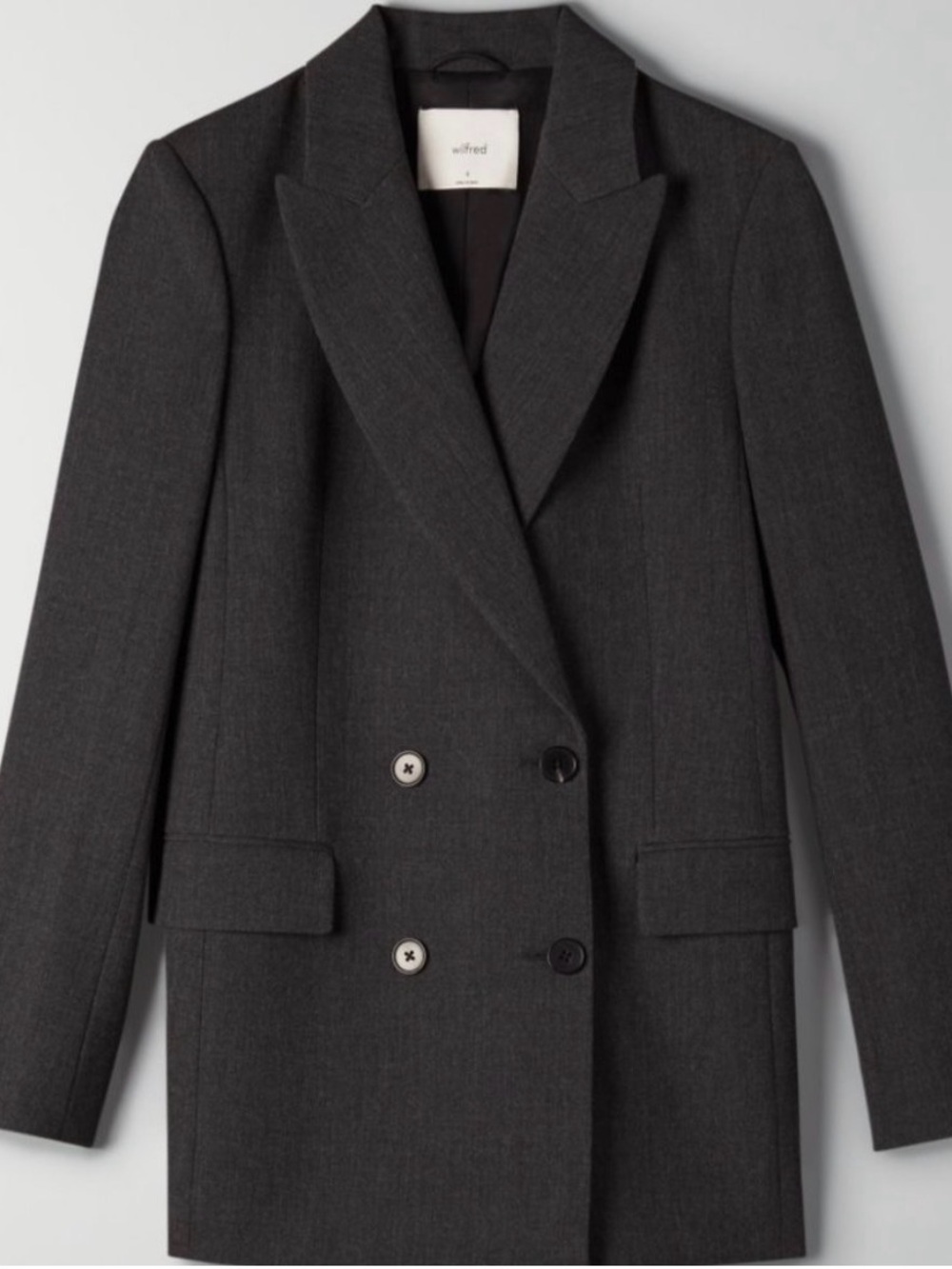 Wilfred Margaux blazer 0 twill charcoal marled